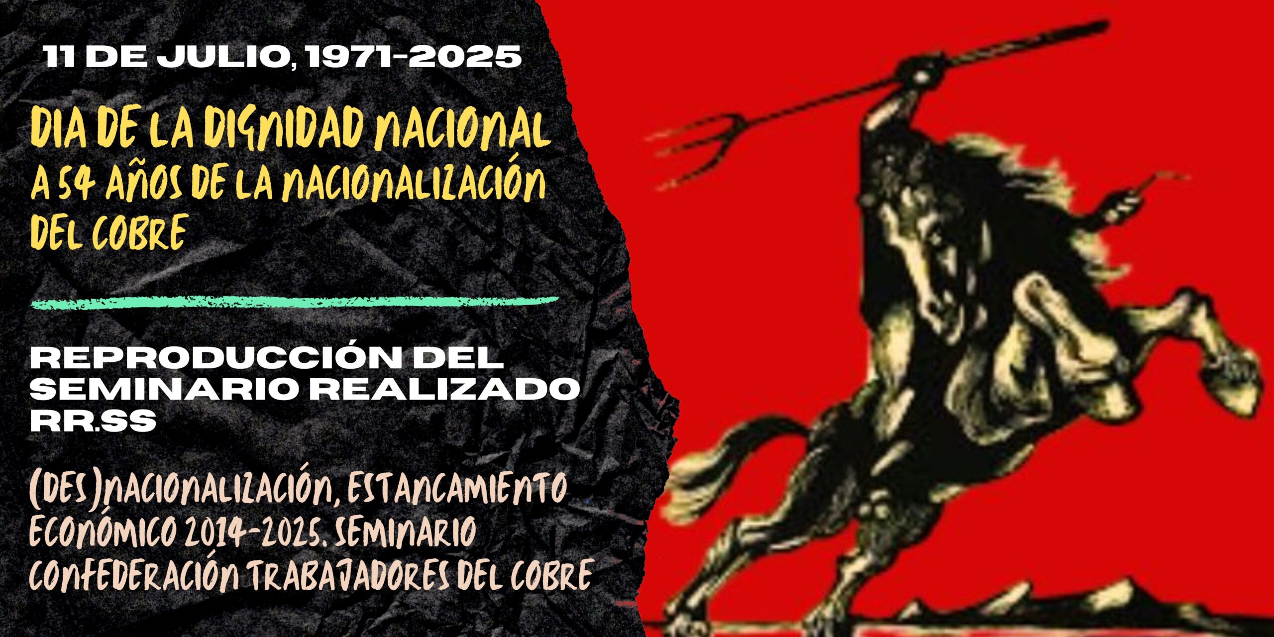 54 AÑOS: DÍA DE LA DIGNIDAD NACIONAL, 11 DE JULIO 1971-2025. QUIEN CONTROLA EL COBRE TIENE EL PODER.